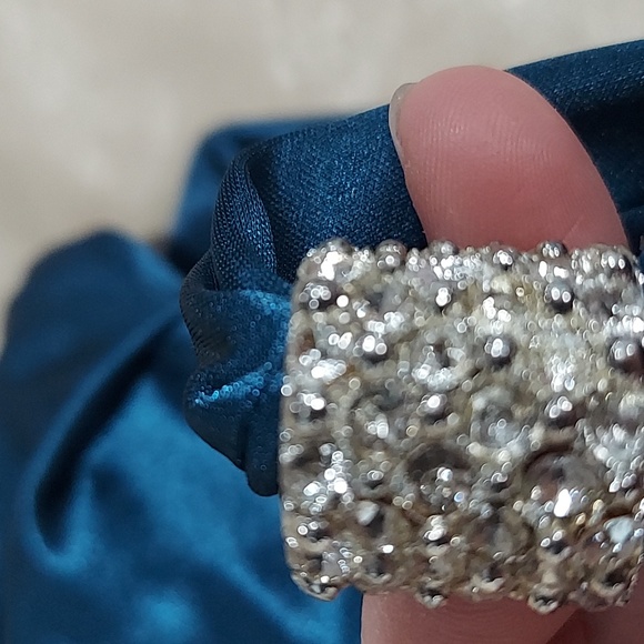 REPOSTED Love tease ruched satin mini dress with strap embellishment suze 5 - Picture 8 of 9